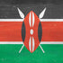 Kenya Flag Distressed iPhone XS Clear Case